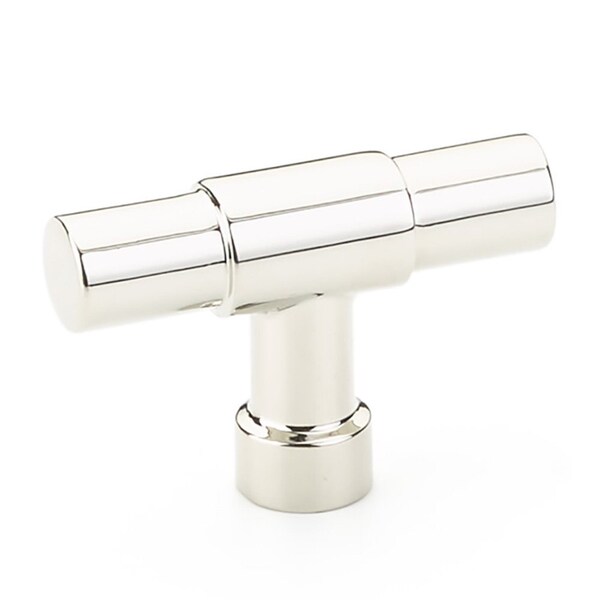 Emtek Jasper 2 in Finger Pull Cabinet Knob Polished Nickel Lifetime Finish 86699US14 - main